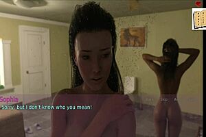 wife and stepmother in cartoon scene