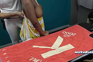 Husband, why'd you send me to this black masseur with oiled huge boobs?