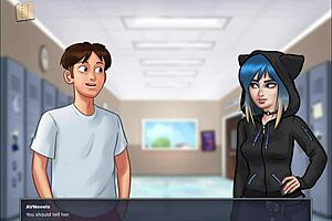 Exploring the latest episode of Summertime Saga with blonde characters