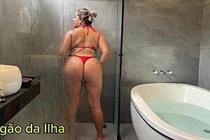 my rabuda wife wanted creampie in pussy and got two cocks