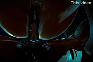 3d elf enjoys a big dick in this uncensored hentai animation