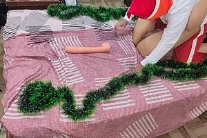 Sucking my big ass stepmom's pussy and ass for Christmas! Homemade hentai fun.