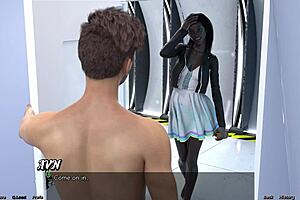 stranded in space, going down on a married black milf bride in this wild game