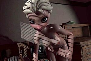 steamy cartoon with elza l in uncensored 3d sfm hentai.