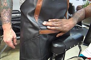 rocco steele pounds romance bareback in the barbershop