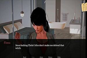 Adult animated walkthrough of the erotic visual novel 'My new family 205'