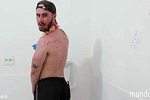 gay bathroom encounter scene