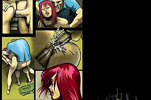 Cartoon Babes Screaming from Intense Cock Action