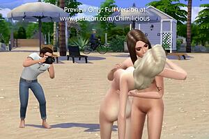 Lucky Cameraman Scores Threesome With Super Models!