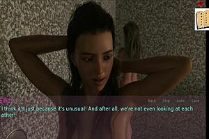 wife and stepmother in cartoon scene