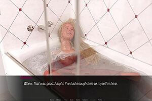 blonde jessica oneil masturbates her shaved pussy in hard news 28