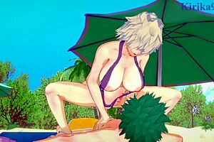 Himiko Toga And Mitsuki Bakugo Intense Sex With Izuku Midoriya!