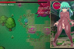 mage kanade explores futanari dungeon with cum and gangbang