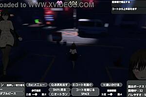 Sereka Exposes in Naked Coat Publicly in Hentai