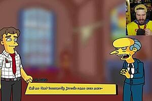 The Simpsons Game Burns Mansion Parody