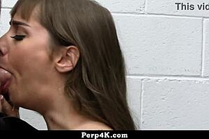 teen shoplifter learns tough lesson with perp4k punishment in store