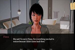 Adult animated walkthrough of the erotic visual novel 'My new family 205'