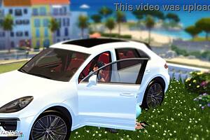 Mia Hayes in a steamy Porsche experience with you