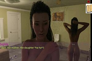 wife and stepmother in cartoon scene