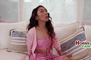 Sarah Lace's Hairless Petite Ass Gets Fucked by Step Daddy Eric John with Buttplug