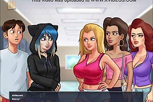 Exploring the latest episode of Summertime Saga with blonde characters