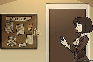 bombshell barista bound in public outdoor bondage anime hentai