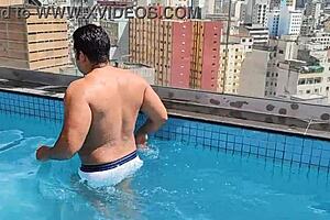 Yuri Gaucho Spends Relaxing Summer Day at Pool