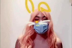 Selena in corset masturbates with heels and stockings, so sexy