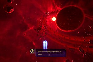 in subverse, the hot robot slut gives a blowjob in space