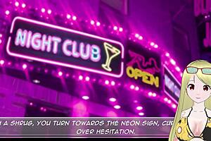 Commented gameplay of Zoey’s nightclub secrets in an anime-style porn game
