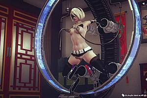 Exploring 2B from Nier Automata in anime style