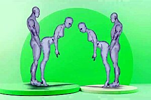 Twins intensely fucking girls in hentai style