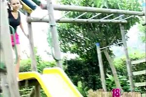 Selina is a Colombian beauty with natural breasts and she has a hot scene with a big black cock