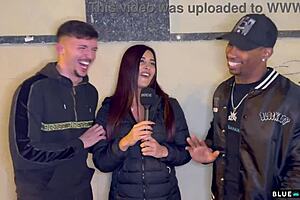 Andrea Lux Interviews Two Guys On The Street And Takes Them To The Hotel
