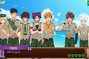The start of the beach episode in Camp Buddy, Yoichi route, part 09