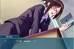 The beautiful teacher can't disobey me, her hidden masochism and lust behind glasses! 😈