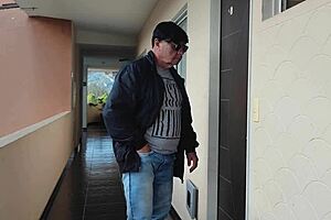 Surprised husband moans