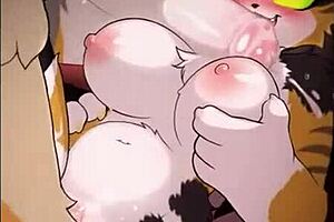 3D animated hentai featuring big tits and anal sex