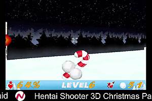 hentai shooter 3d christmas party with big tits and comedy