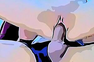 cartoon - meteflix terminou com rola grossa na buceta apertada, hein?