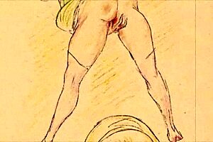 i love this vintage erotic cartoon illustration from retro anime hentai