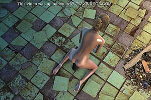 Blonde teen uses dildo in Fallout 4