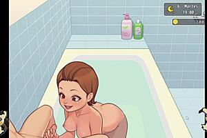 hentai asks blowjob in shower then join me