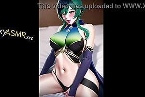 moaning asmr cosplay anime baddie