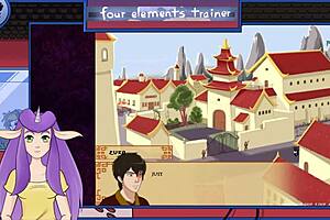 Mixing drinks with hot babes in Avatar: The Last Airbender