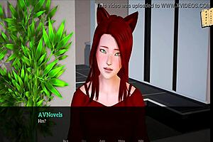 Adult cartoon with Redhead and Big ass