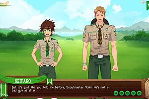 The start of the beach episode in Camp Buddy, Yoichi route, part 09
