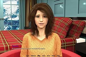 Play as a hot brunette in an anime-style visual novel