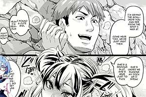 Vacation at the beach ends up in some risqué content in this manga-style video