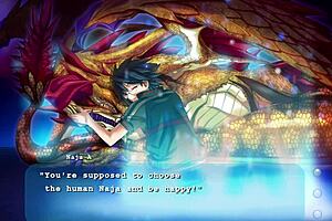 princess comforts dragonwomen in fan disc episode